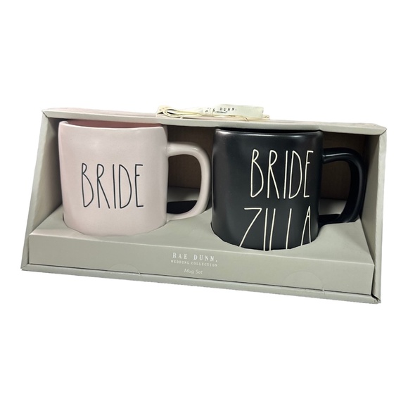 Rae Dunn "BRIDE" & "BRIDEZILLA" Coffee Mug Set - Picture 1 of 1